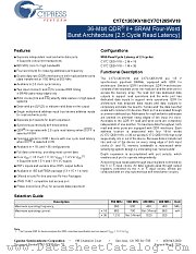CY7C1263KV18-400BZI datasheet pdf Cypress