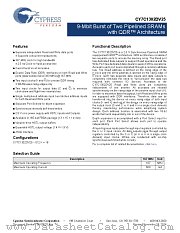 CY7C1302DV25-167BZXC datasheet pdf Cypress