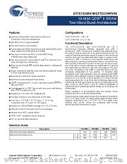 CY7C1314KV18-250BZXCT datasheet pdf Cypress