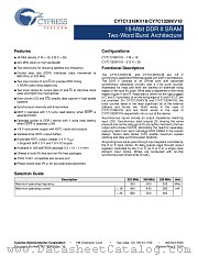 CY7C1318KV18-250BZCT datasheet pdf Cypress