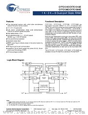 CY7C136E-55JXCT datasheet pdf Cypress