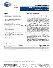CY7C1361C-100AXC datasheet pdf Cypress
