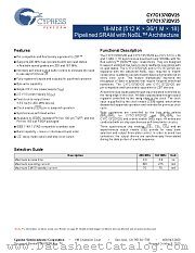 CY7C1370DV25-167AXCT datasheet pdf Cypress