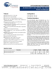 CY7C1423KV18-300BZC datasheet pdf Cypress