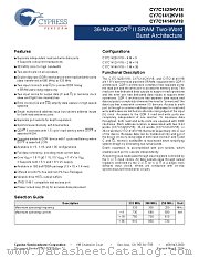 CY7C1412KV18-250BZC datasheet pdf Cypress