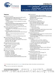 CY8C20237-24LKXI datasheet pdf Cypress