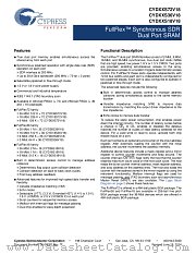CYD18S18V18-167BBAXI datasheet pdf Cypress