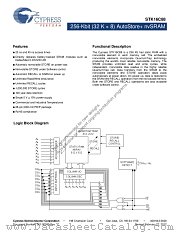STK16C88-WF45I datasheet pdf Cypress