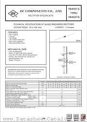 1N4007G datasheet pdf DC Components