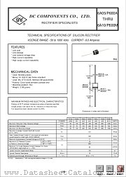 P600D datasheet pdf DC Components