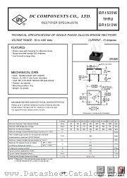 BR1510W datasheet pdf DC Components