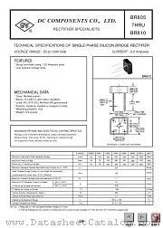 BR805 datasheet pdf DC Components