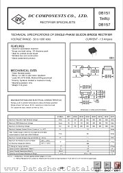DB151 datasheet pdf DC Components