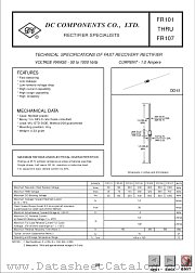 FR102 datasheet pdf DC Components