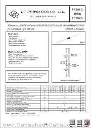 FR203G datasheet pdf DC Components