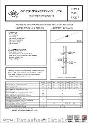 FR206 datasheet pdf DC Components