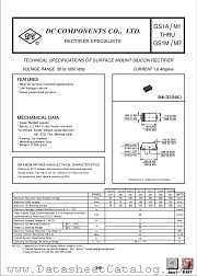 GS1M datasheet pdf DC Components