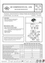 KBPC1501 datasheet pdf DC Components