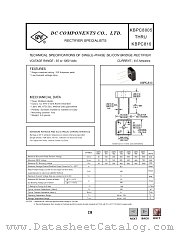 KBPC808 datasheet pdf DC Components