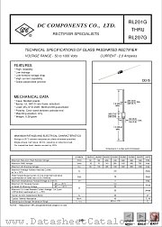 RL205G datasheet pdf DC Components