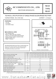 RS104 datasheet pdf DC Components