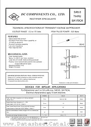 SA24A datasheet pdf DC Components