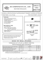 SMBJ17A datasheet pdf DC Components