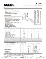 BAV70 datasheet pdf Diodes