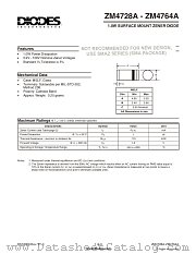 ZM4744A datasheet pdf Diodes