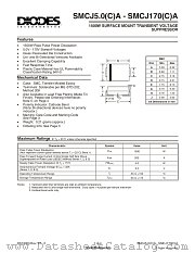 SMCJ70CA datasheet pdf Diodes