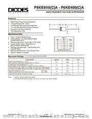 P6KE8V2A datasheet pdf Diodes