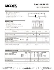 BAV21 datasheet pdf Diodes