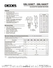 SBL1650CT datasheet pdf Diodes