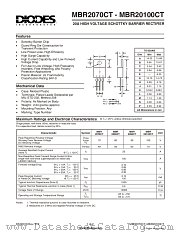MBR2080CT datasheet pdf Diodes