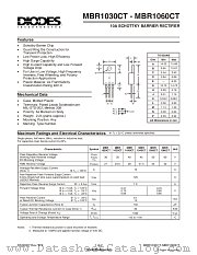 MBR1040CT datasheet pdf Diodes