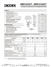 MBR1080CT datasheet pdf Diodes