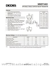 MMST4401 datasheet pdf Diodes