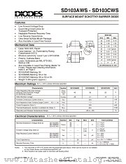SD103CWS datasheet pdf Diodes