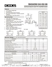 BAS40W-05 datasheet pdf Diodes