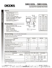 SBG1030L datasheet pdf Diodes