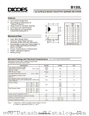 B130L datasheet pdf Diodes