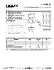 MMSTA92 datasheet pdf Diodes