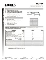 MUR120 datasheet pdf Diodes