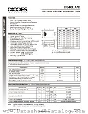 B340LB datasheet pdf Diodes