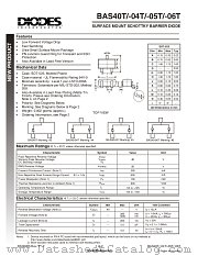 BAS40T datasheet pdf Diodes