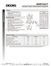 MMBT4401T datasheet pdf Diodes
