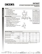 2N7002T datasheet pdf Diodes