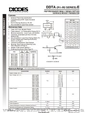 DDTA144VE datasheet pdf Diodes
