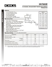 2N7002E datasheet pdf Diodes