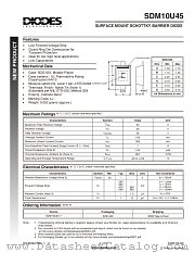 SDM10U45 datasheet pdf Diodes